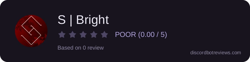 Rating widget preview for S | Bright