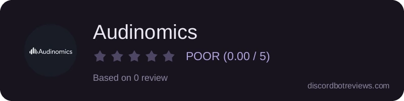 Rating banner for Audinomics