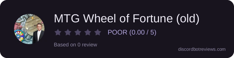 Rating widget preview for MTG Wheel of Fortune (old)