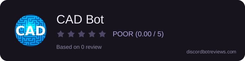 Rating widget preview for CAD Bot