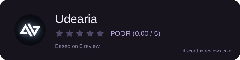 Rating widget preview for Udearia