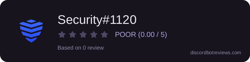 Rating widget preview for Security#1120