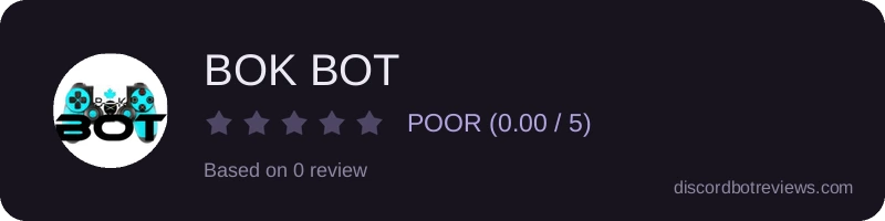 Rating widget preview for BOK BOT