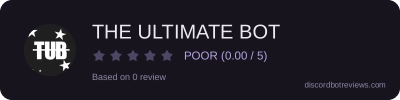 Rating widget preview for THE ULTIMATE BOT