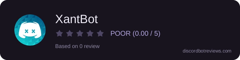 Rating widget preview for XantBot