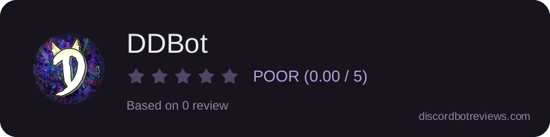 Rating widget preview for DDBot