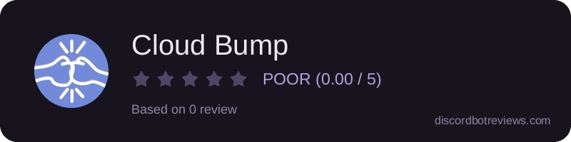 Rating widget preview for Cloud Bump