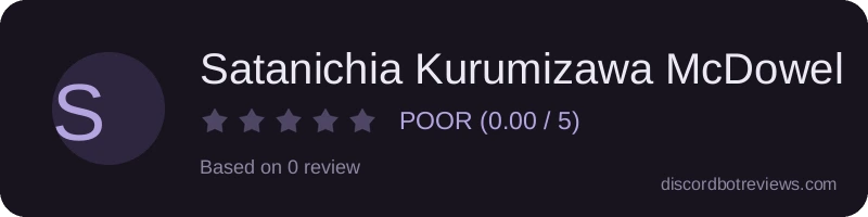 Rating widget preview for Satanichia Kurumizawa McDowell
