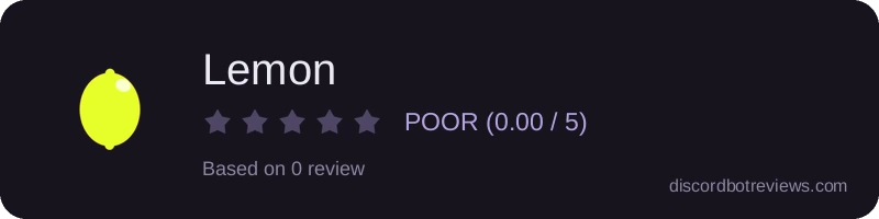 Rating banner for Lemon