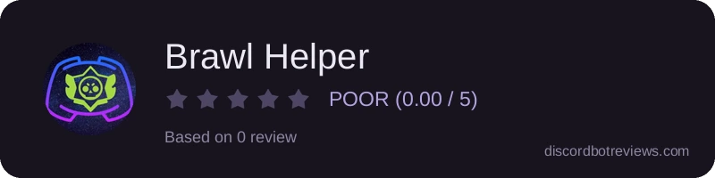 Rating widget preview for Brawl Helper
