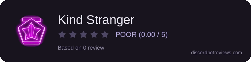 Rating widget preview for Kind Stranger