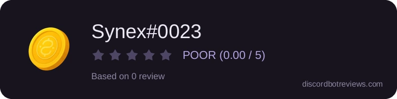 Rating widget preview for Synex#0023