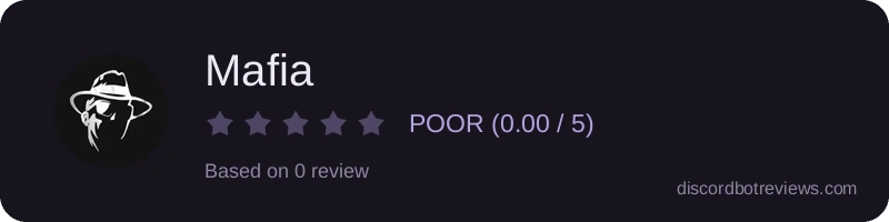 Rating widget preview for Mafia