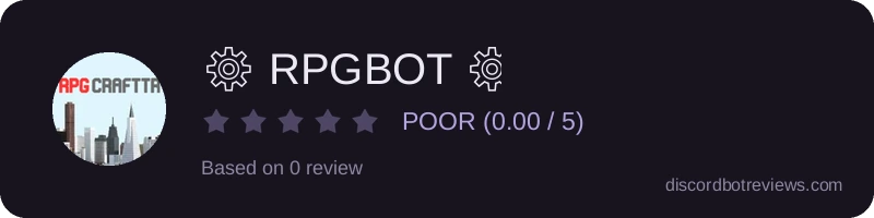 Rating widget preview for ⚙ RPGBOT ⚙