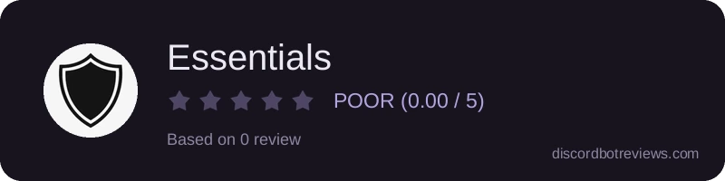 Rating widget preview for Essentials