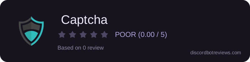 Rating widget preview for  Captcha