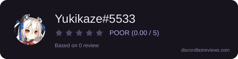 Rating widget preview for Yukikaze#5533