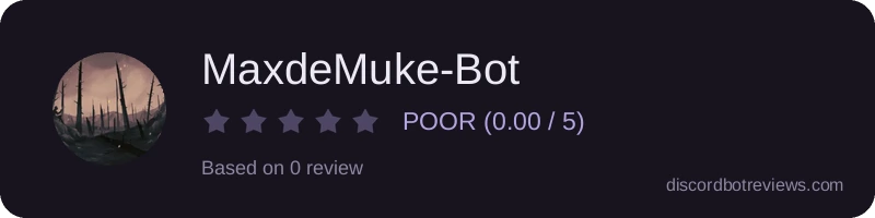 Rating widget preview for MaxdeMuke-Bot