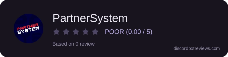 Rating widget preview for PartnerSystem