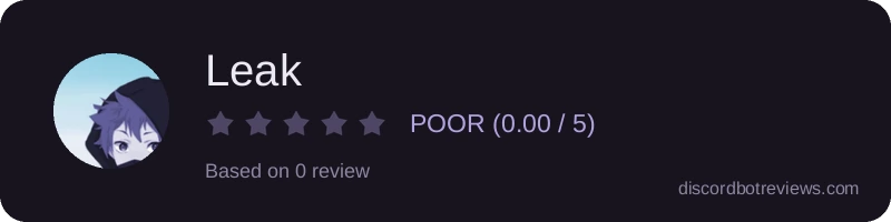 Rating widget preview for Leak