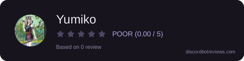 Rating widget preview for Yumiko