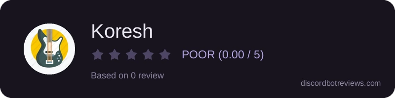 Rating widget preview for Koresh