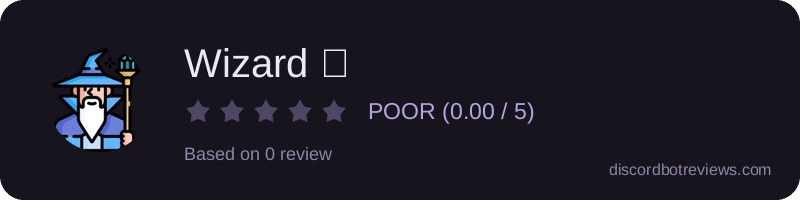 Rating widget preview for Wizard ⚡