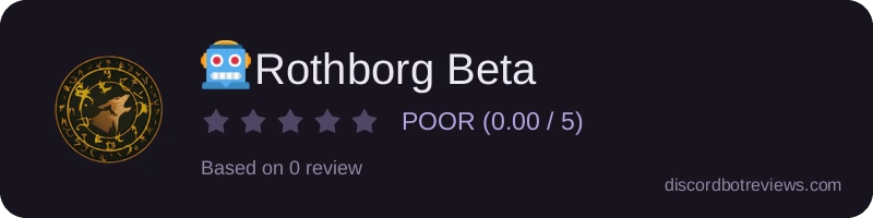 Rating widget preview for 🤖Rothborg Beta