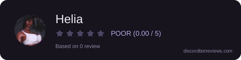 Rating widget preview for Helia