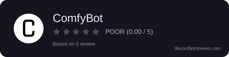 Rating widget preview for ComfyBot