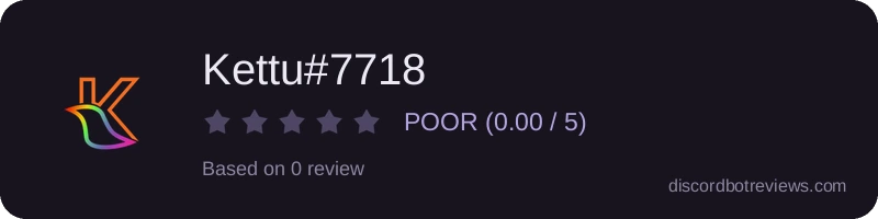 Rating widget preview for Kettu#7718