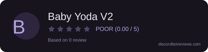 Rating banner for Baby Yoda V2