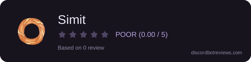 Rating banner for Simit