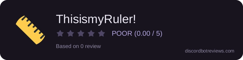 Rating widget preview for ThisismyRuler!