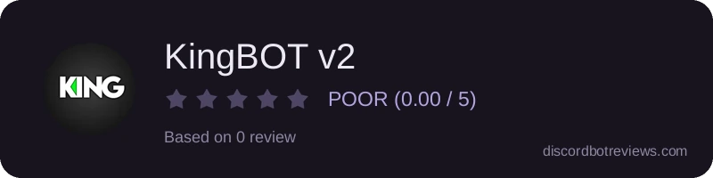 Rating widget preview for KingBOT v2
