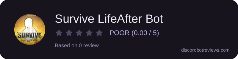 Rating widget preview for Survive LifeAfter Bot