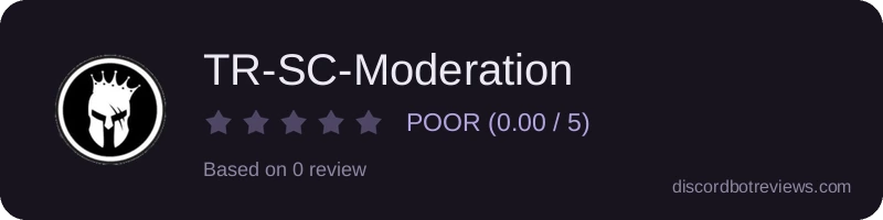Rating widget preview for TR-SC-Moderation