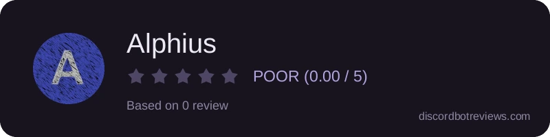 Rating banner for Alphius