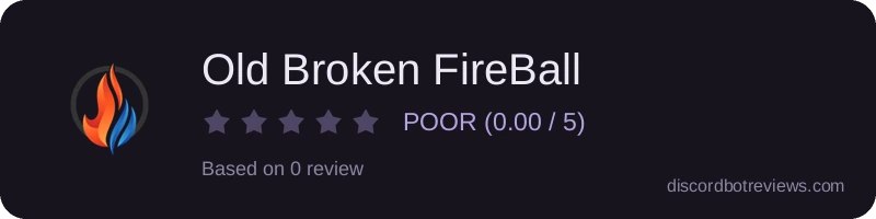 Rating widget preview for Old Broken FireBall