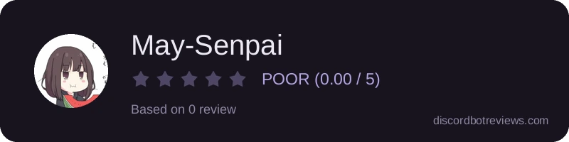 Rating widget preview for May-Senpai