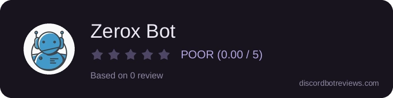 Rating banner for Zerox Bot