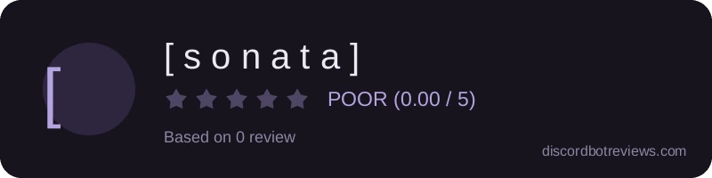 Rating banner for [ s o n a t a ]