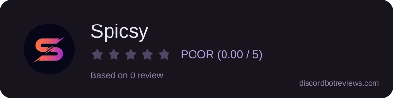 Rating widget preview for Spicsy