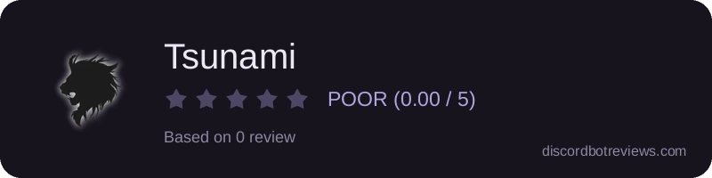 Rating widget preview for Tsunami