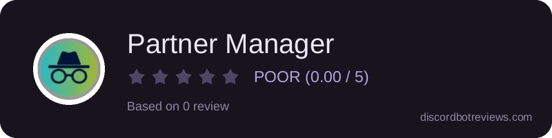 Rating widget preview for Partner Manager