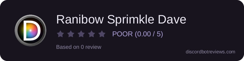 Rating widget preview for Ranibow Sprimkle Dave