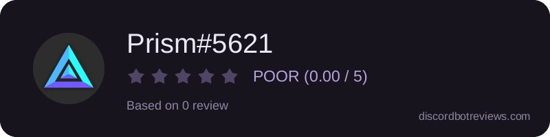 Rating widget preview for Prism#5621