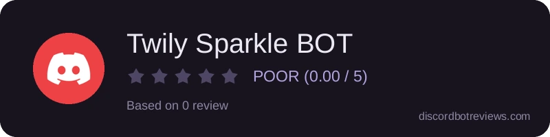 Rating widget preview for Twily Sparkle BOT