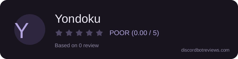 Rating widget preview for Yondoku