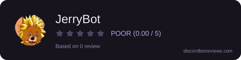 Rating widget preview for JerryBot